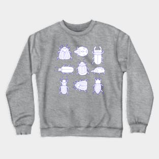 blue bugs and beetles Crewneck Sweatshirt